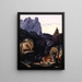 Les Trois Ermites - Albert Welti — framed artwork on a wall