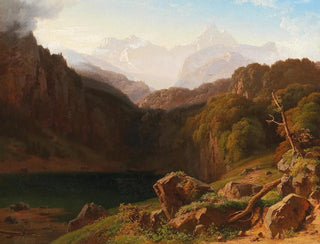 A view of the Grossglockner from Kals - Albert Zimmermann — artwork view