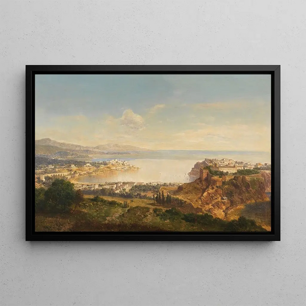 Monaco Riviera di Ponente - Albert Zimmermann — framed artwork on a wall