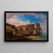 View of Cap d'Antifer in Étretat, Normandy - Albert Camus — framed artwork on a wall