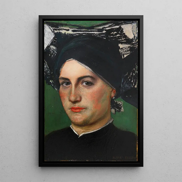 Reproduction of the painting Old German Woman - Albert von Keller
