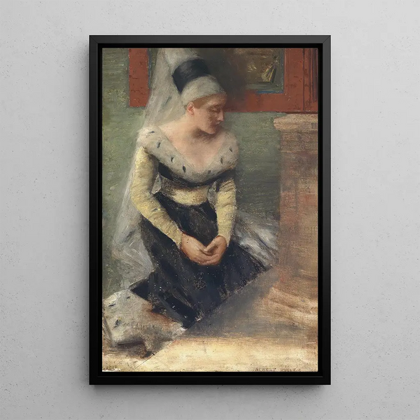 Reproduction of the painting Demoiselle de château - Albert von Keller