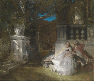 Scene galante dans le parc - Albert von Keller — artwork view