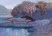 A Lake at Twilight - Alberto Bonomi — artwork view