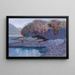 A Lake at Twilight - Alberto Bonomi — framed artwork on a wall