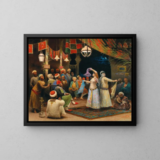 Cairo Bajadres Painting - Alberto Fabbi — framed artwork on a wall