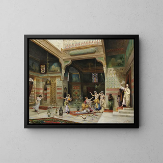 Odalisques - Alberto Fabbi — framed artwork on a wall