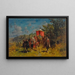 an Arabic caravan - Alberto Pasini — framed artwork on a wall