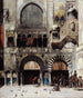 Cavalry Circassian waiting for its commander at the door of a Byzantine monument by Alberto Pasini — artwork view