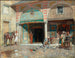 in front of the mosque - Alberto Pasini — artwork view