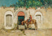 Cavalier à une fontaine - Alberto Pasini — artwork view