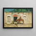 Cavalier à une fontaine - Alberto Pasini — framed artwork on a wall