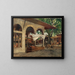 Istanbul under an archway in Beykoz - Alberto Pasini — framed artwork on a wall