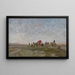 Caravan in the Desert - Alberto Pasini — framed artwork on a wall
