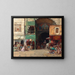 Market at the entrance of a bazaar in Constantinople - Alberto Pasini — framed artwork on a wall