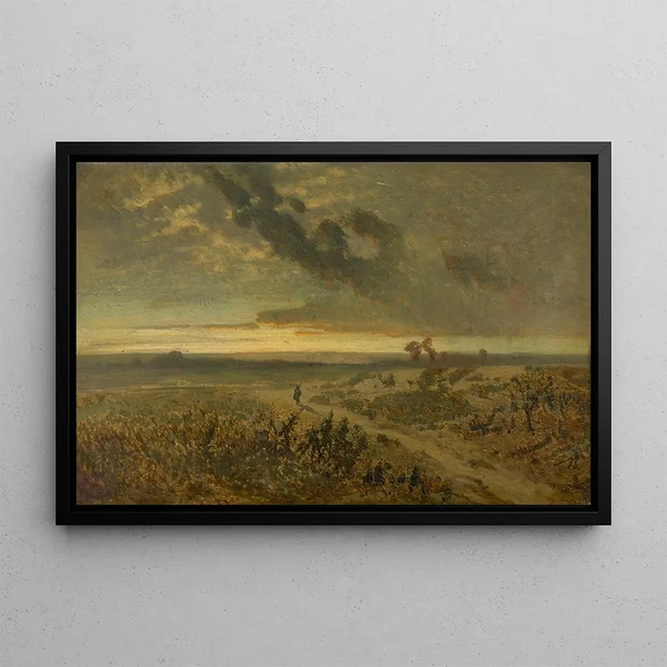 Landscape Painting - Alberto Pasini — framed artwork on a wall