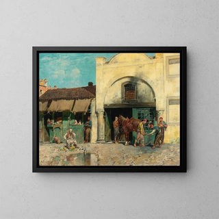 La forge - Alberto Pasini — framed artwork on a wall