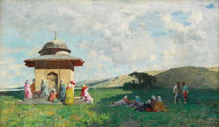 Women of the Turks at a sanctuary - Alberto Pasini — artwork view