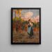 Girl in a Field - Alberto Pl. Rubio — framed artwork on a wall