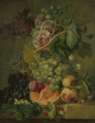 Nature morte aux fleurs et aux fruits - Albertus Jonas Brandt — artwork view