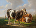 The boastful, young bull and lying cow - Albertus Verhoesen — artwork view