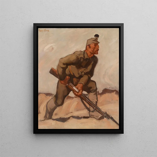 Imperial Treasures - Albin Egger-Lienz — framed artwork on a wall