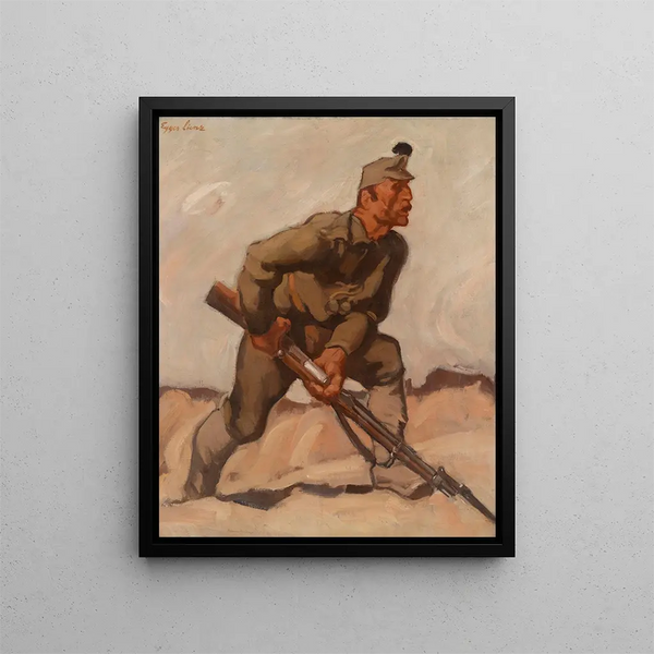 Imperial Treasures - Albin Egger-Lienz — framed artwork on a wall