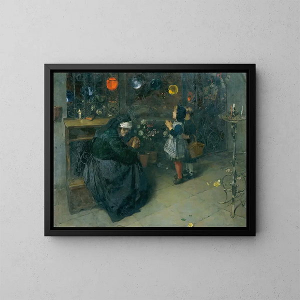 Good Friday - Albin Egger-Lienz — framed artwork on a wall