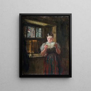 by him - Albin Egger-Lienz — framed artwork on a wall