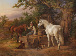 At the fountain - Albrecht Adam — artwork view