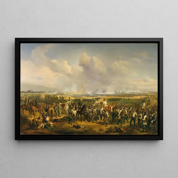 The Battle of Szeged - Albrecht Adam — framed artwork on a wall