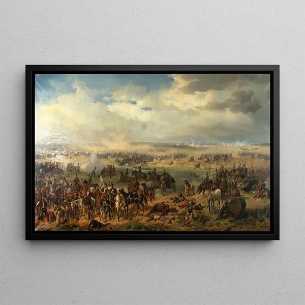 The Battle of Temesvár - Albrecht Adam — framed artwork on a wall