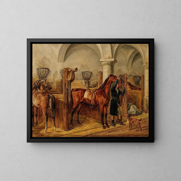 Ready-to-ship painting - Albrecht Adam — framed artwork on a wall