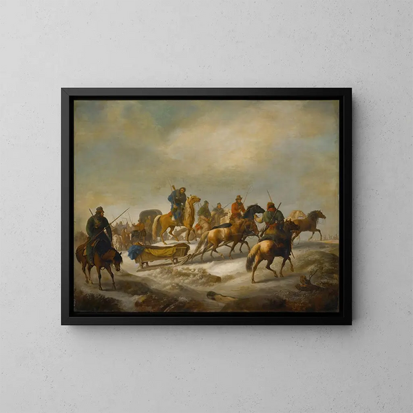 The Rescue of Count Mnnich - Albrecht Adam — framed artwork on a wall