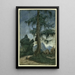 Landscape Painting with Spruce - Albrecht Altdorfer — framed artwork on a wall