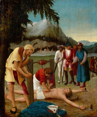 The Martyrdom of Saint Erasmus - Albrecht Altdorfer's Workshop — artwork view