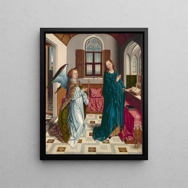 L'Annonciation - Albrecht Bouts — framed artwork on a wall