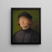 Portrait of a clergyman - Albrecht Dürer — framed artwork on a wall