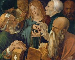 Jesus among the doctors - Albrecht Dürer — artwork view