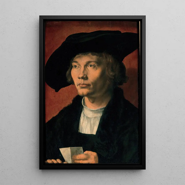 Portrait of Bernhart von Reesen - Albrecht Dürer — framed artwork on a wall