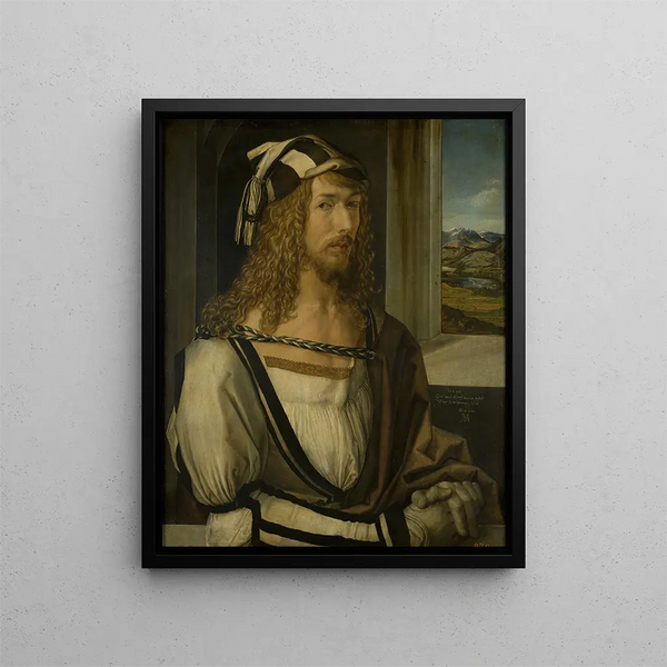 Self-portrait Painting - Albrecht Dürer — framed artwork on a wall