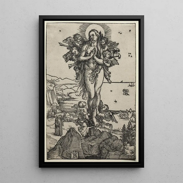 L'Extase de Marie Madeleine - Albrecht Dürer — framed artwork on a wall