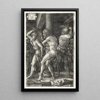 The Flagellation - Albrecht Dürer — framed artwork on a wall