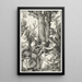 La Sainte Famille avec Joachim et Anne - Albrecht Dürer — framed artwork on a wall