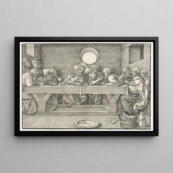 The Last Supper - Albrecht Dürer — framed artwork on a wall