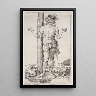 Reproduction of the painting L'Homme de douleurs debout avec les mains levées - Albrecht Dürer