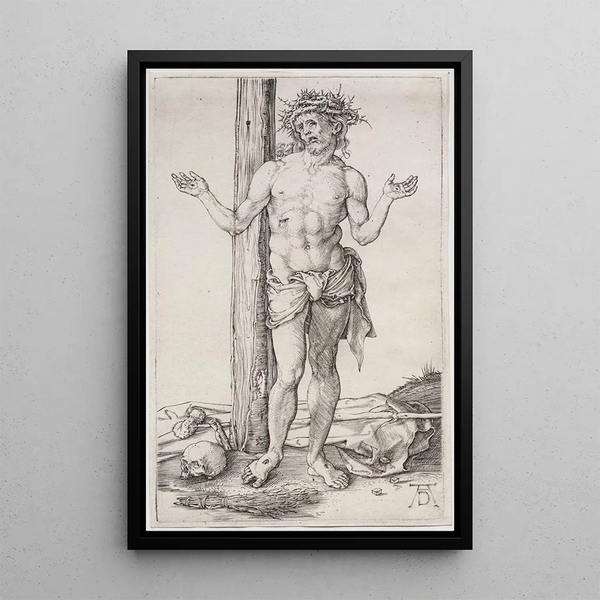 Reproduction of the painting L'Homme de douleurs debout avec les mains levées - Albrecht Dürer