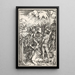 The Martyrdom of Saint Catherine - Albrecht Dürer — framed artwork on a wall