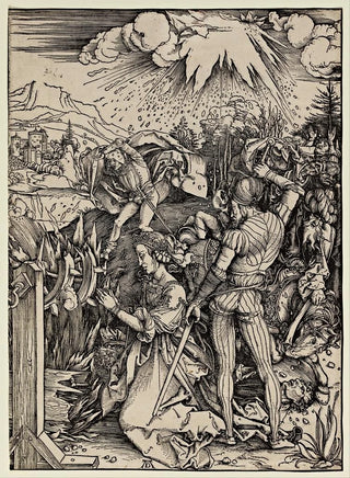The Martyrdom of Saint Catherine of Alexandria - Albrecht Dürer — artwork view