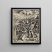 The Martyrdom of Saint Catherine of Alexandria - Albrecht Dürer — framed artwork on a wall